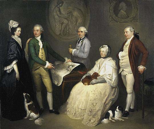 Portrait of James Byres of Tonley and his family